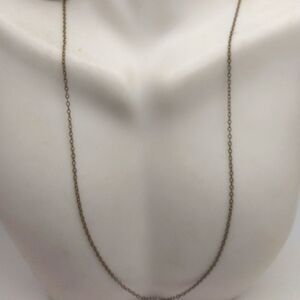 10 k tested Gold laced think chain necklace 23 inch